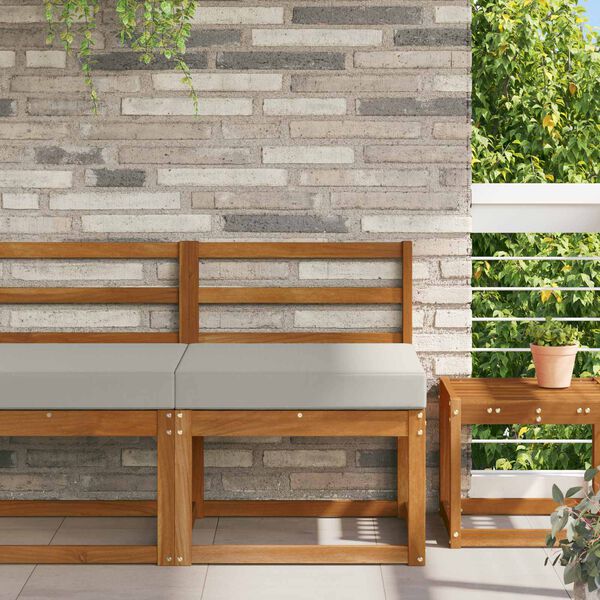 vidaXL Lauko sofa pagalvėlė Pilka 60 x 60 x 8 cm Poliesteris