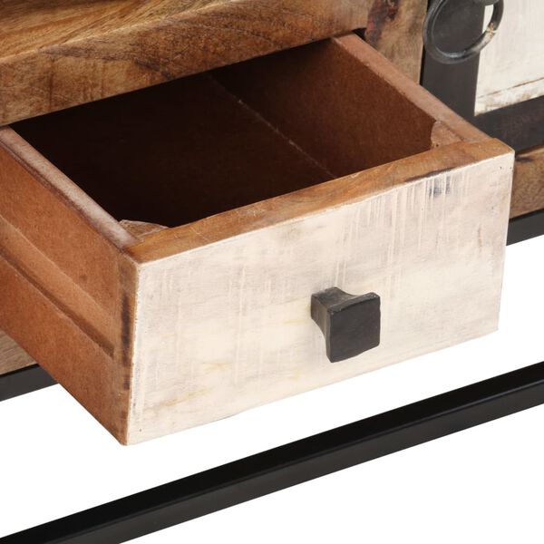 vidaXL Kavos staliukas, 90x45x40cm, perdirbtos medienos masyvas