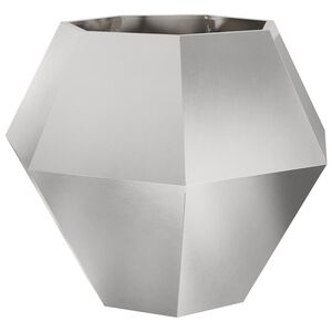 vidaXL Lovelis Sidabrinė 100 x 100 x 80 cm Nerūdijantis plienas