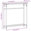 vidaXL Konsolinis stalas Amatininkų ąžuolas 75 x 19,5 x 75 cm