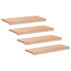 vidaXL Laiptų pakopos 4 vnt. 80 x 25 x 2 cm Natūrali