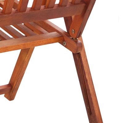 vidaXL Sulankstom. sodo kėdės, 2 vnt., akacijos mediena, rudos