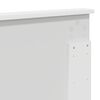 vidaXL Lovos rėmas Balta 140 x 190 cm Kietos pu&scaron;ies mediena