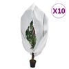 vidaXL Uždangalai augalams su užtrauktukais, 10vnt., 1,2x1,8 m, 70g/m&sup2;