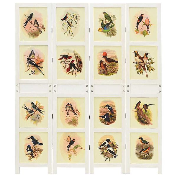 vidaXL Romdivider Panel Balta 212 x 165 cm MDF plok&scaron;tė