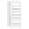 vidaXL Spintelės durelės, 4vnt., baltos, 99,3x39,4cm, pu&scaron;is