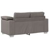 vidaXL Sofa 3 pcs Taupe 219 x 80 x 82 cm Lino mi&scaron;inio audinys