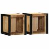vidaXL lovos spintelės 2 vnt 40x35x40cm masyvo neapdoroto medžio mango