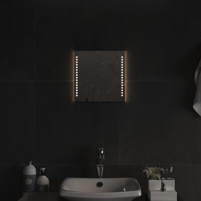 vidaXL Vonios kambario LED veidrodis, 30x30cm