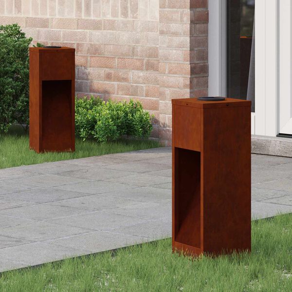 vidaXL Saulės LED takų &scaron;viestuvas 2 pcs Bronzinė