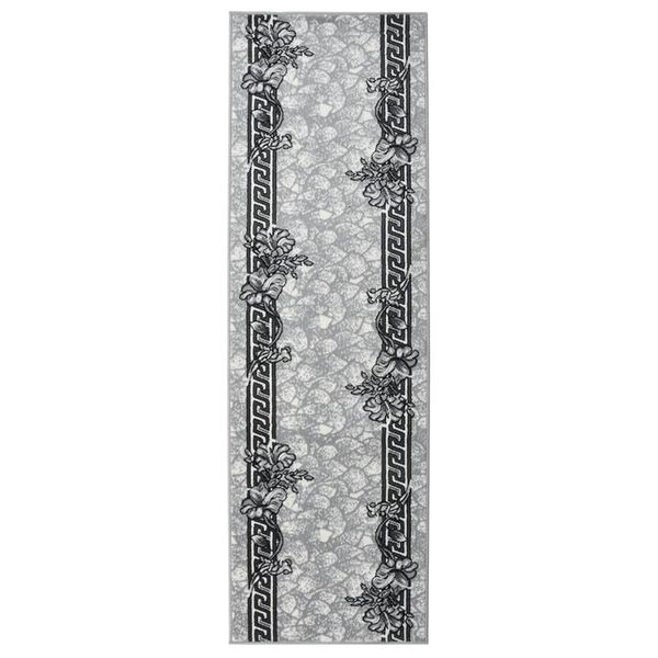 vidaXL Kilimas&ndash;takelis, pilkos spalvos, 60x200cm, BCF