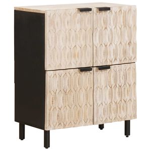 vidaXL Kabalas Baltos skalbimo apdaila 60 x 33 x 75 cm