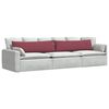 vidaXL Sofa Pagalvės 2 pcs Vyno raudona 145 x 40 cm audinys