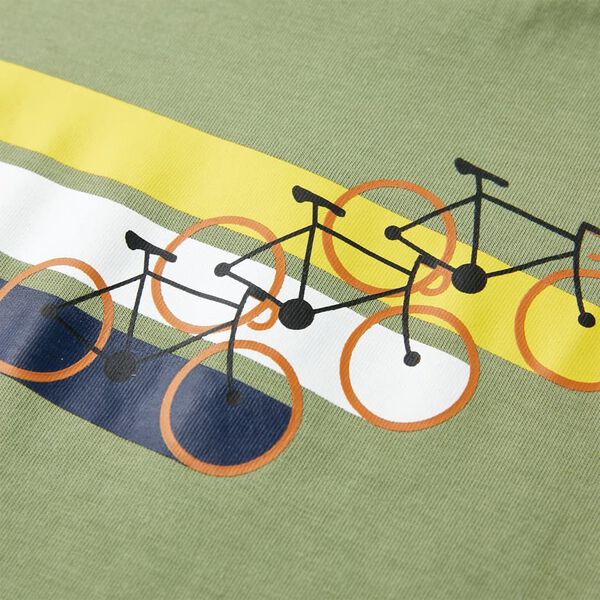 Vaikiški marškinėliai trumpomis rankovėmis, šviesūs chaki, 92 dydžio