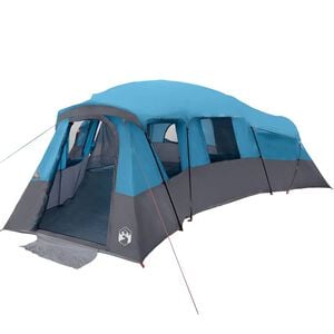 vidaXL &Scaron;eimos palapinė su stogu Mėlyna 762 x 655 x 218 cm tafta