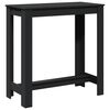 vidaXL Baro stalas, juodos spalvos, 102x50x103,5cm, apdirbta mediena