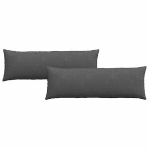 vidaXL Sofa Pagalvės 2 pcs Tamsiai pilka 120 x 40 cm