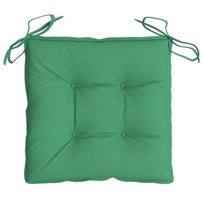 vidaXL Kėdės pagalvėlės, 4vnt., žalios, 40x40x7cm, oksfordo audinys
