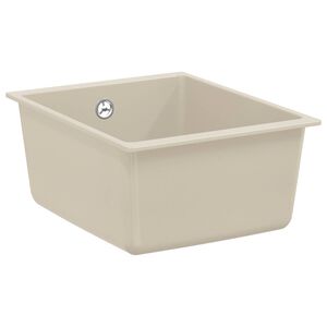 vidaXL Kriauklė 80% Kvarcas ir 20% Derva 370 x 460 mm Smėlio