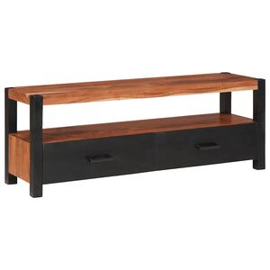 vidaXL Medijos spintelė Ruda 110 x 30 x 40 cm Kietos akacijos mediena