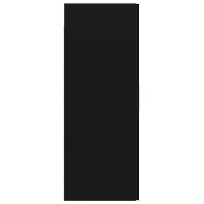 vidaXL Pakabinama sieninė spintelė, juodos spalvos, 69,5x34x90cm