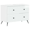 vidaXL Vonios kriauklės spinta BREDA Itin blizgi balta 82 x 41 x 59 cm