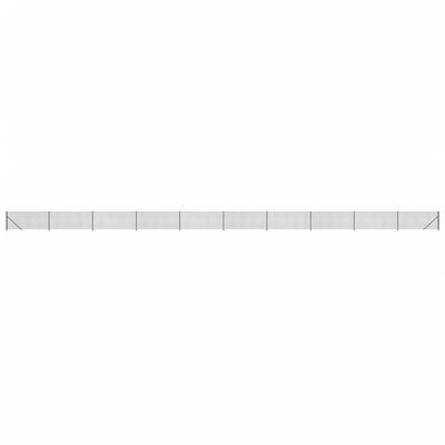 vidaXL Tinklinė tvora su flanšais, antracito spalvos, 0,8x25m