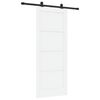 vidaXL Slankios durys ORKDAL Balta 83 x 202 cm Pu&scaron;ies medienos masyvas