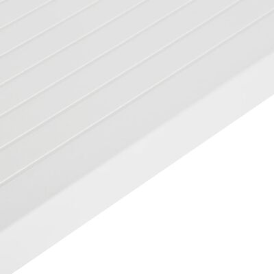 vidaXL Sodo stalas, baltos spalvos, 150x90x72cm, PP