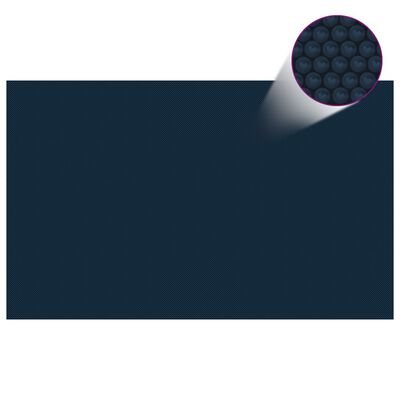vidaXL Saulę sugerianti baseino plėvelė, juoda/mėlyna, 260x160cm, PE
