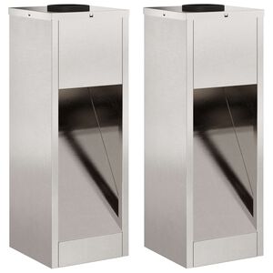 vidaXL Saulės LED takų šviestuvas 2 pcs Nerūdijantis Plienas