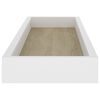 vidaXL Loggia Sieninės lentynos, 4vnt., ąžuolo/baltos, 60x15x4cm, MDF