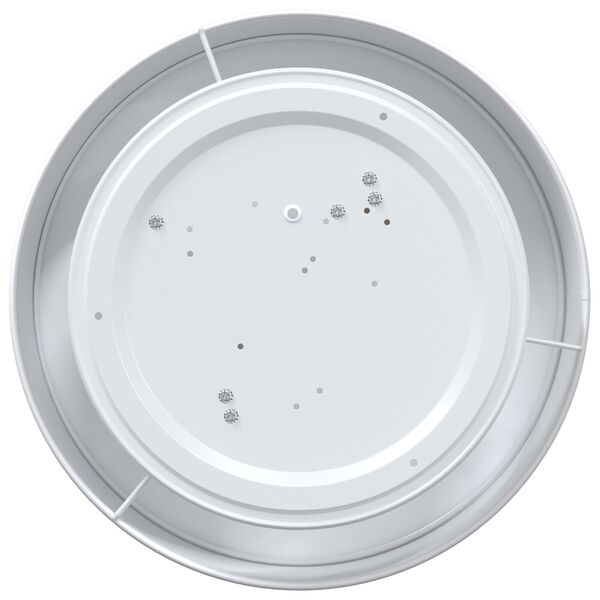 vidaXL Lubų lemputė Balta 38 x 13.5 cm audinys