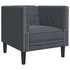 vidaXL Sofa Tamsiai pilka 74,5 x 71 x 70,5 cm Aksomas