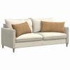 vidaXL Sofa Pagalvės 2 pcs Ruda 80 x 40 cm Kordūrinis audinys