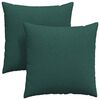vidaXL Sofa Pagalvės 2 vnt. audinys Tamsiai žalia 80 x 80 cm