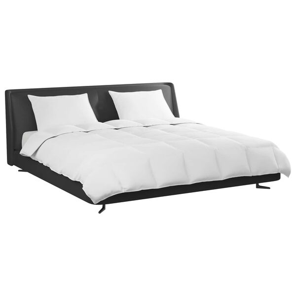 vidaXL Antklodžių rinkinys su pagalve 3 pcs Balta Plunksna