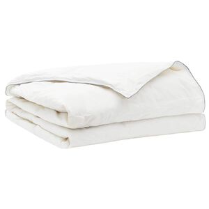 vidaXL Antklodė FULDA 140 x 220 cm Vasara 100 GSM 90% žąsų pūkai Balta