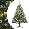 vidaXL Dirbtinė Kalėdų eglutė Žalia 180 cm PVC, plastikas ir plienas