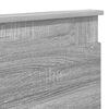 vidaXL Lovos rėmas Pilkas Sonoma 200 x 200 cm Kietos pu&scaron;ies mediena