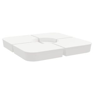 vidaXL Skėčio nuo saulės pagrindo rinkinys, 4 dalių, 100kg, PP