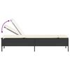 vidaXL Saulės gultai su pagalvėlėmis, 2vnt., juodi, poliratanas