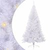vidaXL Dirbtinė Kalėdų eglutė su 300 LED Balta 240 cm PVC ir Plienas