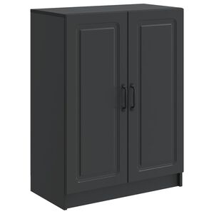 vidaXL Kabalas Juoda 66 x 34,5 x 87 cm Apdirbta mediena