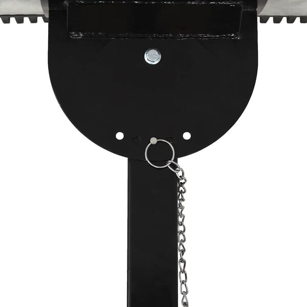 vidaXL Rankinis sniego valytuvas su ratais, 100x44cm