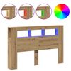 vidaXL LED galvūgalis, artisano ąžuolo, 160x18,5x103,5cm, mediena