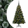 vidaXL Dirbtinė Kalėdų eglutė su burbulais 120 cm 150 LED &Scaron;ilta balta