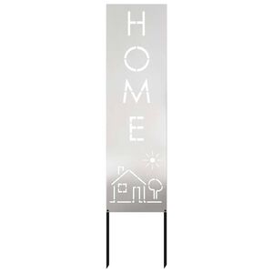 vidaXL Sodo privatumo ekranas Sidabro 32 x 140 cm Nerūdijantis plienas