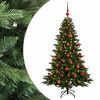 vidaXL Dirbtinė kalėdinė eglutė su rutuliuku 120 cm 150 LED
