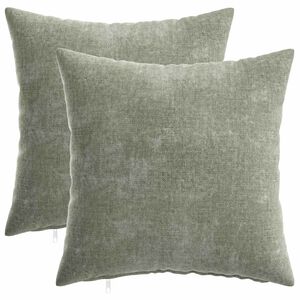 vidaXL Pagalvėlės užvalkalas 2 pcs HEERLEN Žalia 35 x 35 cm
